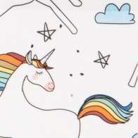 Swatch for Printed Duck Tape® Brand Duct Tape - Whimsical Unicorns, 1.88 in. x 10 yd.