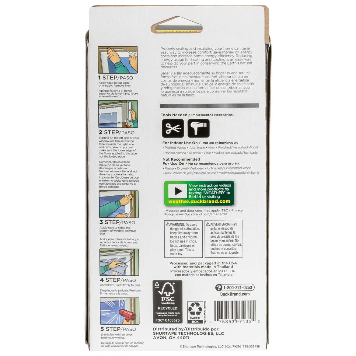 Duck Max Strength® Rolled Window Kit