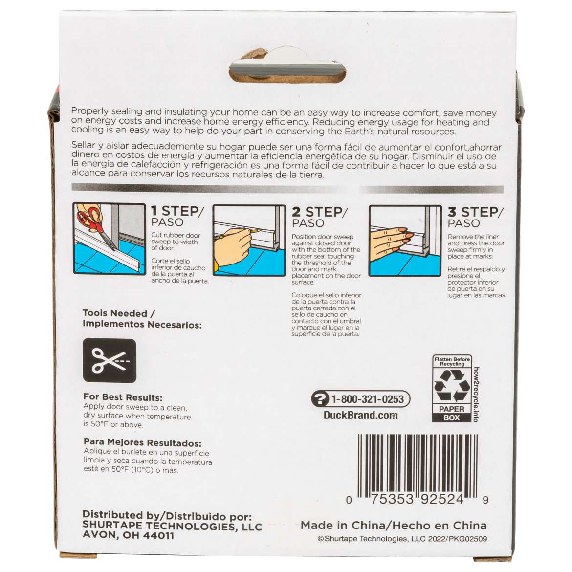 Duck Max Self-Adhesive Rubber Door Bottom