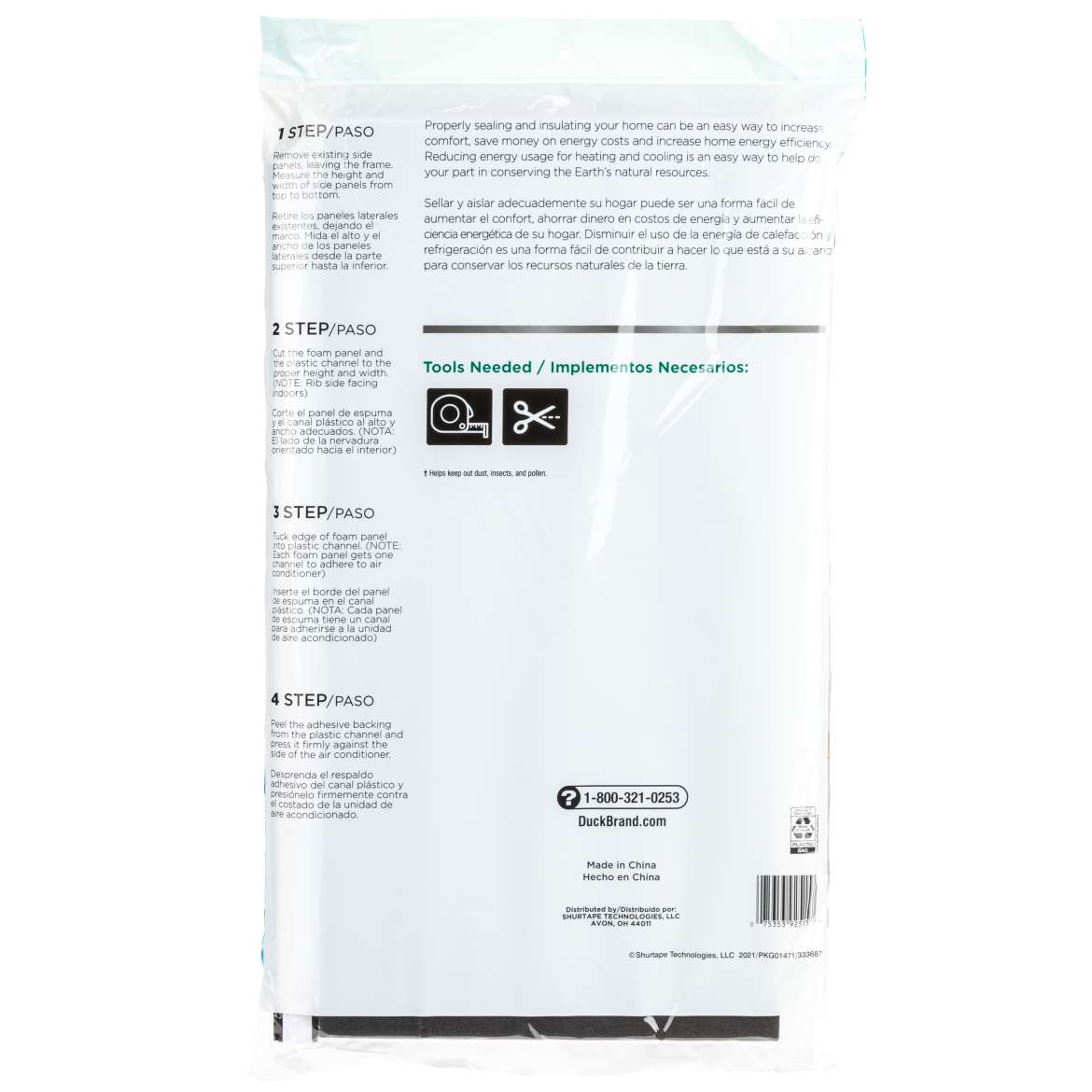 Window A/C Insulating Panels