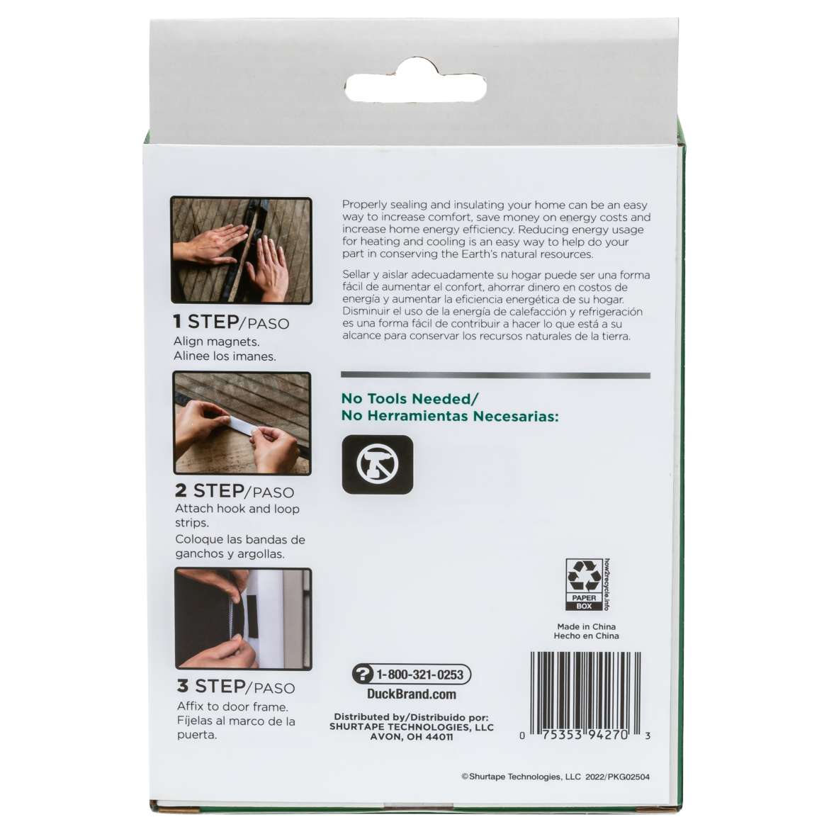 Duck® Brand Hands-Free Magnetic Screen Door