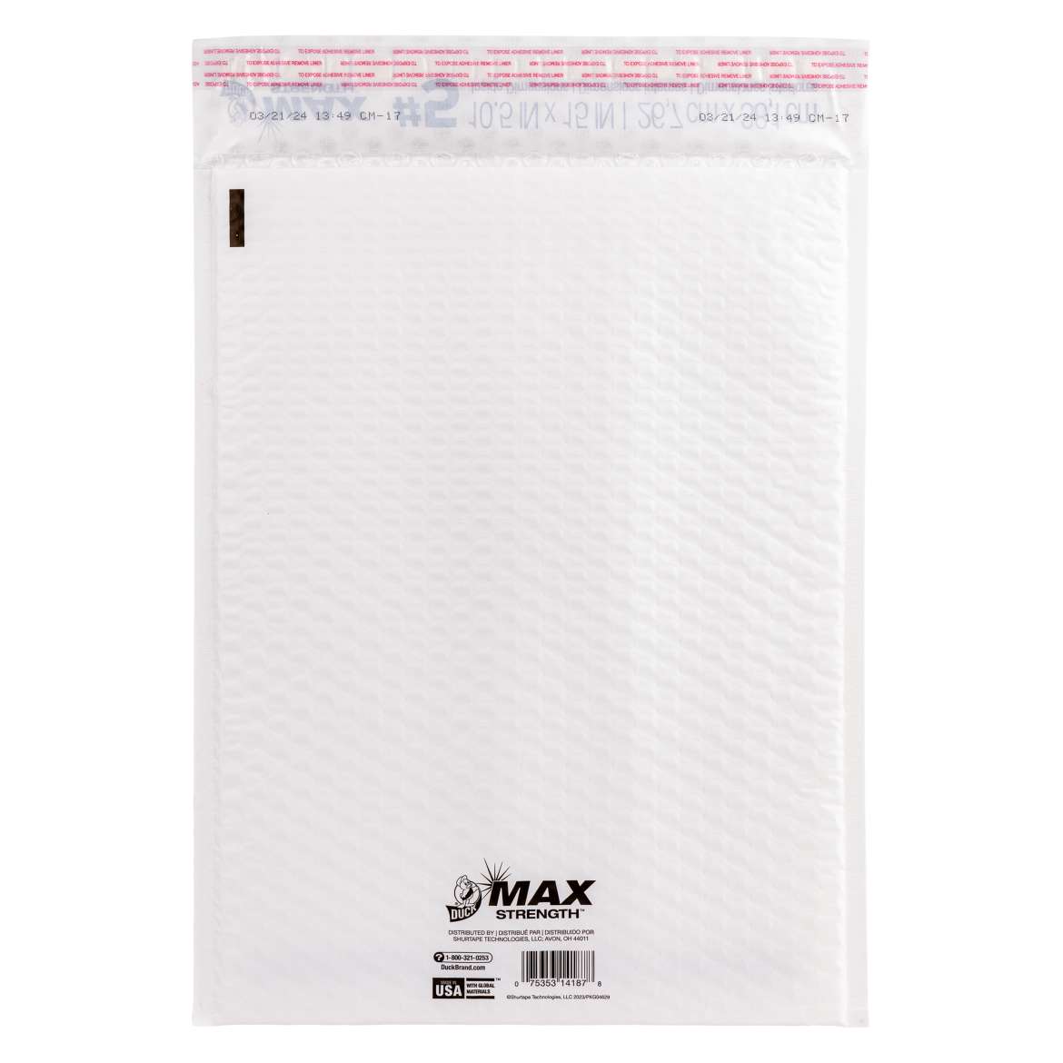 Duck Max® Brand Poly Bubble Mailers